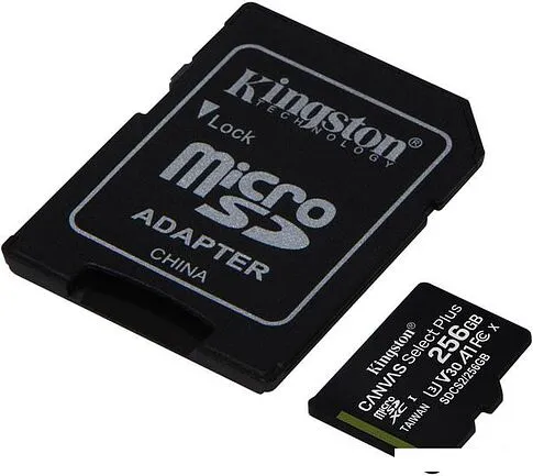 Карта памяти Kingston Canvas Select Plus microSDXC 256GB (с адаптером)