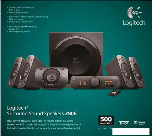 Акустика Logitech Surround Sound Speakers Z906