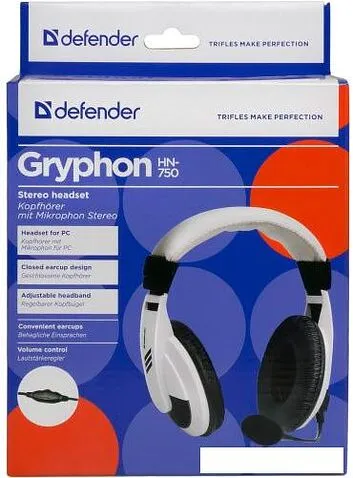 Наушники с микрофоном Defender HN-750