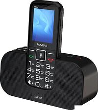 Кнопочный телефон Maxvi RT-04 (черный)