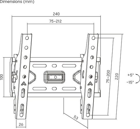 Кронштейн для телевизора Roome KL36-22T-R