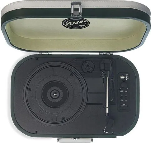 Виниловый проигрыватель Alive Audio Vintage (темно-зеленый)