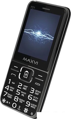 Кнопочный телефон Maxvi P21 (черный)
