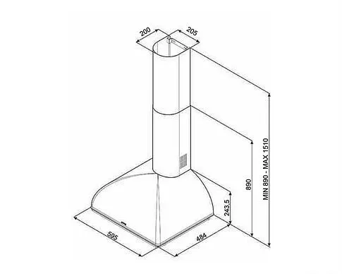 Кухонная вытяжка Smeg KS59POE2