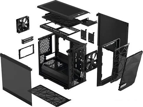 Корпус Fractal Design Meshify 2 Nano Black TG dark tint FD-C-MES2N-01
