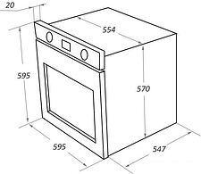 Электрический духовой шкаф MAUNFELD EOEH.7611SCBG