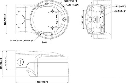 Кронштейн Dahua DH-PFB210W