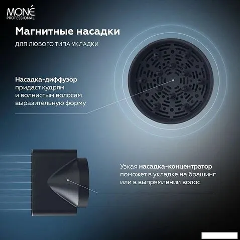 Фен Mone Professional Electric High-Speed MP94317 (розовый)