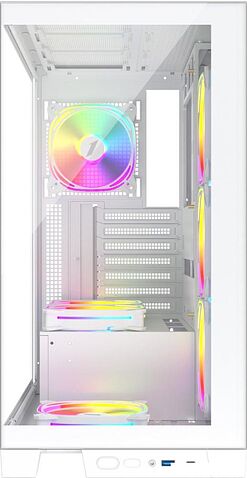 Корпус 1stPlayer Mi8 MI8-WH-3FC7R-W-1FC7-W (белый)