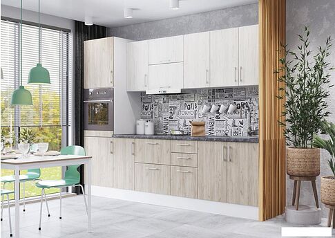 Шкаф напольный Горизонт Европа 60 3 ящика (серый крафт)