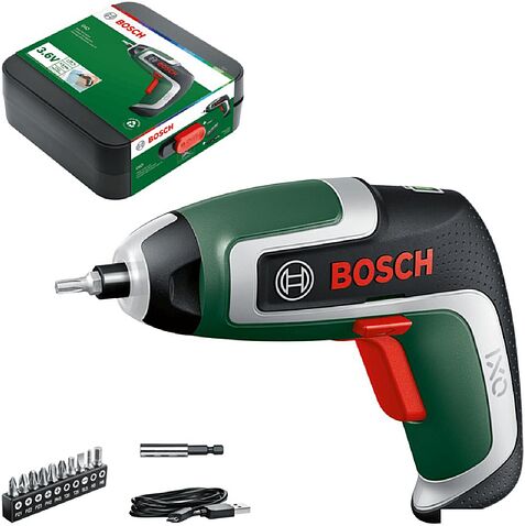 Электроотвертка Bosch IXO 7 Basic 06039E0050 (с АКБ, набор бит) Электроотвертка Bosch IXO 7 Basic 06039E0050 (с АКБ, набор бит)