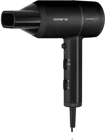 Фен Polaris PHD 2044Ti Quattro Ionic (черный)