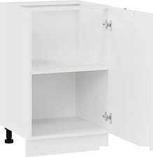 Шкаф напольный Трия Гренада с одной дверью 1Н5 (белый/холст белый)