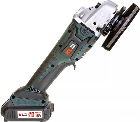 Угловая шлифмашина KLPRO KLAT18B-20 (с 2-мя АКБ, сумка)