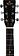 Электроакустическая гитара Sigma Guitars DMC-1E-BK