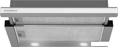 Кухонная вытяжка MAUNFELD VSQ 60 (нержавеющая сталь/белое стекло)