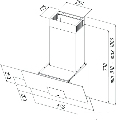 Кухонная вытяжка Akpo Omega eco 60 WK-4 (черный)