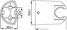 Держатель душевой лейки IDDIS 020CP00I53