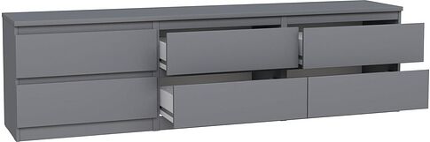 Тумба Mio Tesoro Кастор 6 ящиков 2.03.03.110.4 (серый)