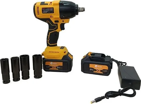 Гайковерт Edon AAW-21/600BL (с 2-мя АКБ, кейс, набор оснастки)