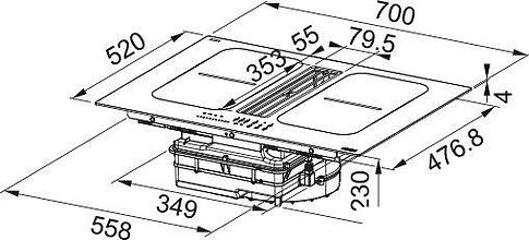 Варочная панель Franke Smart 2gether Black Lines FSM 7081R HI 340.0705.338