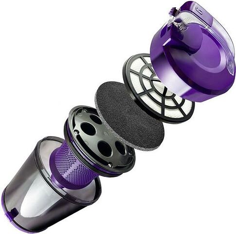 Пылесос Ginzzu VS427 (черный/фиолетовый)