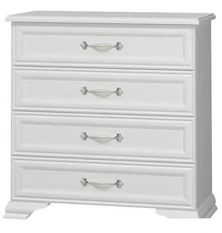 Комод Bravo Мебель Грация 4ящ (белый-белый)