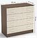 Комод Стендмебель Бася КМ-554-М 4 ящика (ясень шимо светлый-ясень шимо темный)