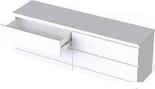 Комод Mio Tesoro Варма 4Д (пигмент, белый)