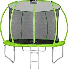 Батут Alpin Sky 12ft - 374 см с защитной сеткой и лестницей