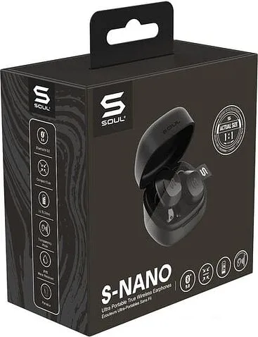 Наушники Soul S-Nano (черный)