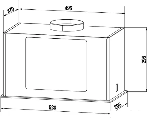 Кухонная вытяжка Weissgauff Aura 1200 Remote WH