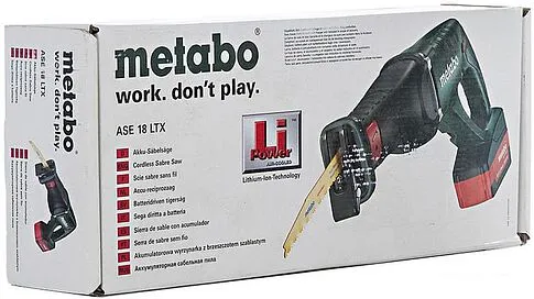 Сабельная пила Metabo ASE 18 LTX 602269850 (без АКБ)