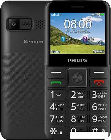Мобильный телефон Philips Xenium E207 (черный)