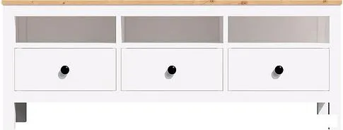 Тумба Лузалес ТВ Кымор 148 (белый/светло-коричневый)