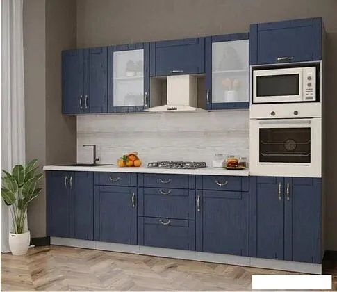 Готовая кухня Интерлиния Мила Крафт 2.8 (дуб королевский)