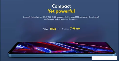 Смартфон POCO X5 5G 8GB/256GB международная версия (черный)