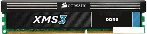 Оперативная память Corsair XMS3 2x4GB DDR3 PC3-12800 KIT (CMX8GX3M2A1600C9)