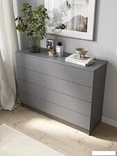 Комод Горизонт Нео 1050 4 ящика (серый графит)