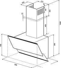 Кухонная вытяжка Krona Irida 600 White Sensor