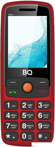 Кнопочный телефон BQ 2459 Care (красный)