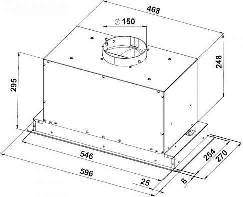 Кухонная вытяжка Konigin Altezza 60 (черный)