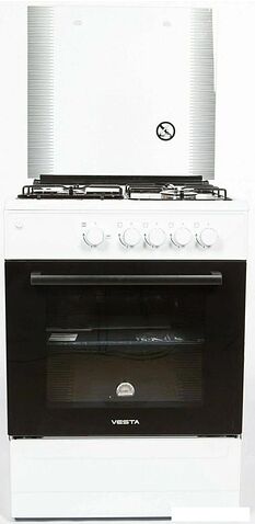 Кухонная плита VESTA Bergamo VGG 10-G (белый)
