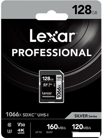 Карта памяти Lexar Professional 1066x SDXC LSD1066128G-BNNNG 128GB