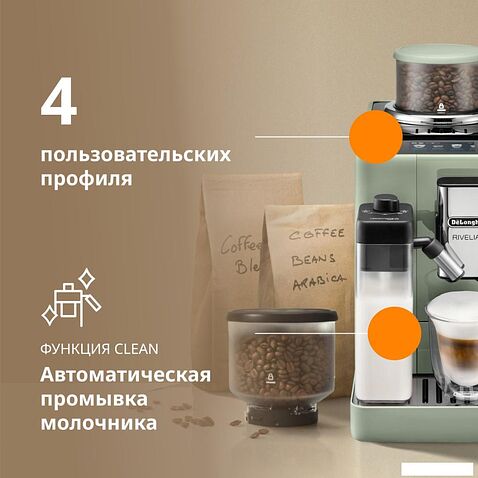 Кофемашина DeLonghi Rivelia EXAM441.55.GR