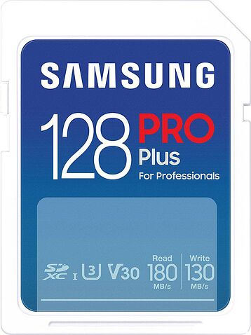 Карта памяти Samsung PRO Plus 2023 SDXC 128GB (с кардридером)
