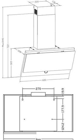 Кухонная вытяжка Weissgauff Ita 60 PP BL