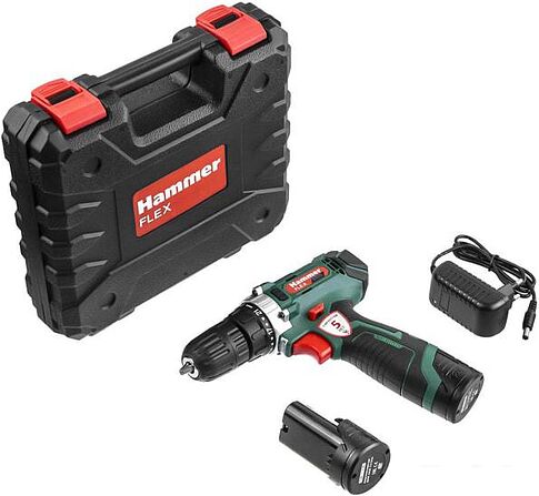 Дрель-шуруповерт Hammer ACD12/2CS (с 2-мя АКБ, кейс)