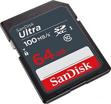 Карта памяти SanDisk Ultra SDXC SDSDUNR-064G-GN3IN 64GB
