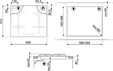Варочная панель Smeg PV864PO